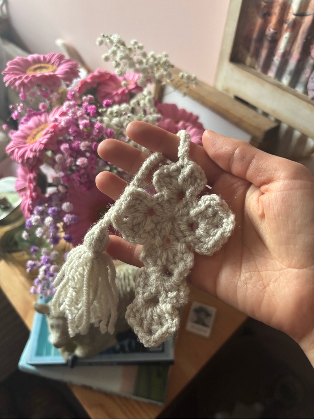Handmade Crocheted Cross - Picture 5 of 5